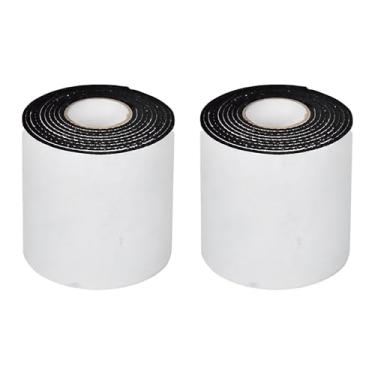 Imagem de Aderência de sola de sapato para parte inferior dos sapatos, 2 rolos de borracha antiderrapante de 100 cm para tênis, botas de salto alto, adesivo de sola autoadesivo de redução de ruído para