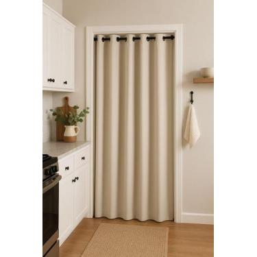 Imagem de Cortina Para Porta De PVC Blackout 1,40m x 2,10m Cortina de Porta - CA