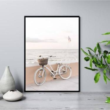 Imagem de Quadro Bicicleta Na Praia 33X24Cm