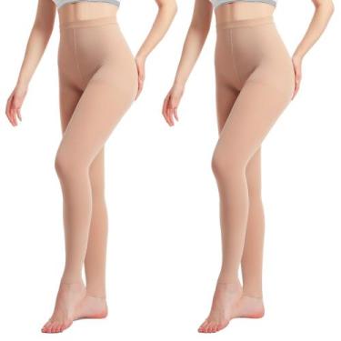 Imagem de Meia-calça de compressão YISEMEYA Medical 20-30mmHg para homens e mulh