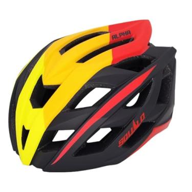 Imagem de SQUALO Capacete de bicicleta Alpha para homens e mulheres, capacetes de bicicleta com mostrador de ajuste, capacete de ciclismo unissex para motociclista Urban Commuter Mountain Road (Médio (54-58 cm