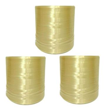 Imagem de Fitilho Plástico Hortaliças Ouro - 3 Unidade De 1kg 2400m Cada - Shopl