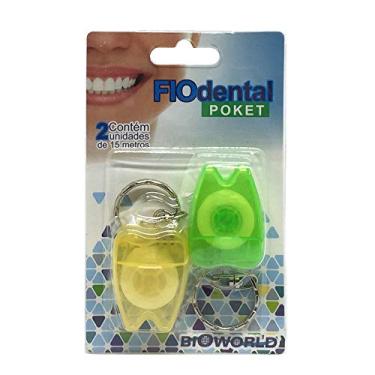 Imagem de Fio Dental Pocket, Fio Dental em Chaveiro com 2 Unidades; Bonito e Prático., BioWorld