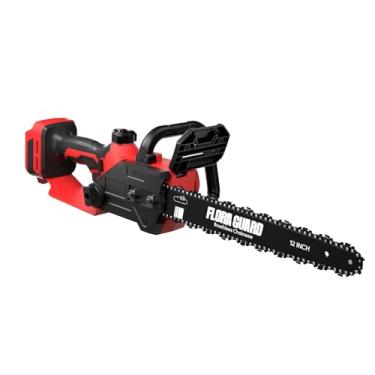 Imagem de FLORA GUARD Motosserra De 12 Polegadas Compatível Com Dewalt, Bateria De 20 V (Sem Bateria, Somente Ferramenta), Motor Sem Escova De 1200 W, Motosserra Elétrica Sem Fio De Alta Velocidade De 49 Pés