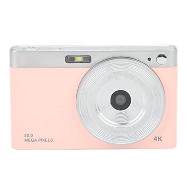 Imagem de Câmera digital 4K, câmera IPS HD de 7,3 cm, mini câmera infantil com função de foco automático AF e luz de preenchimento de LED, câmera de vídeo portátil para crianças e adolescentes presentes para
