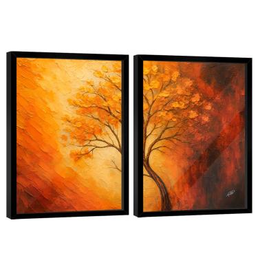 Imagem de Quadro Decorativo Árvore da Vida Espatulada Duo