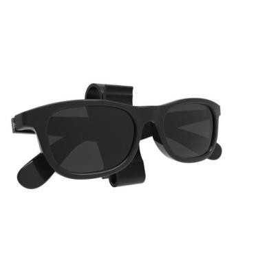 Imagem de Kit 2 Clips Porta Óculos Veicular Suporte Quebra Sol - PEKO, Preto