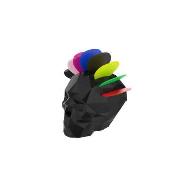 Imagem de Porta-palhetas Caveira Geométrica Black Power Diversas Cores - PEKO, 3
