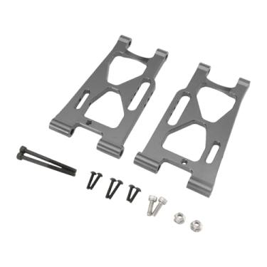 Imagem de JWQFBC 2x RC Car Traseiro Braço de Suspensão Inferior Acessórios Brinquedos Hobby Modificação Metal Peça de Reposição para, Cinza