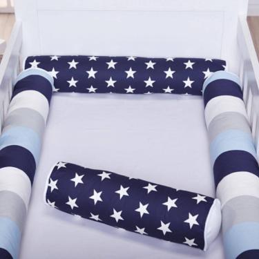 Imagem de Kit Berço Rolinhos Americano com 4 peças 100% Algodão Zíper