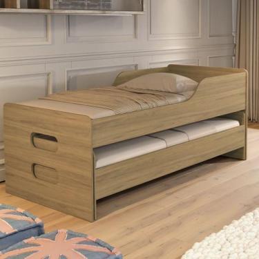 Imagem de Bicama De Solteiro Reforçada Com 2 Colchões Inclusos - Poloshop E-com,