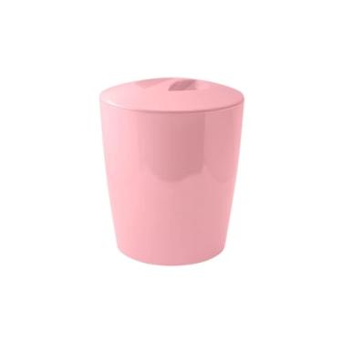 Imagem de Lixeira 5 Litros Vitra Tampa Cesto Lixo Banheiro Cozinha Lavabo - LX 650 Ou - Rosa