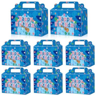 Imagem de 20 caixas de lembrancinhas de festa no Havaí/caixas de doces, sacolas de lembrancinhas de festa do Havaí com alças, tema de animação de desenho animado, suprimentos de decoração de festa
