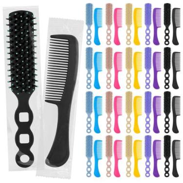 Imagem de Conjunto de escova e pente de cabelo Gisdo, 100 unidades embaladas ind