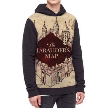 Imagem de Moletom Com Capuz Filme Harry Potter Ref:401 - smoke, Preto, PP