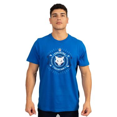 Imagem de Camiseta Masculina Cruzeiro Oficial Surf Center Garra Celeste