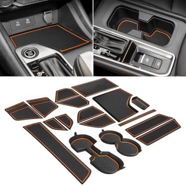 Imagem de SENSHINE Forros personalizados para acessórios Nissan Sentra 2020-2022 2023 2024 2025 suporte de copo 3D forro de inserção forro de console central tapetes de bolso de porta inserções tapetes