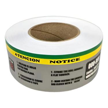 Imagem de 5 Rolos Com 2000 Senhas 000999 Para Dispenser Impressão Preto - BECO 1