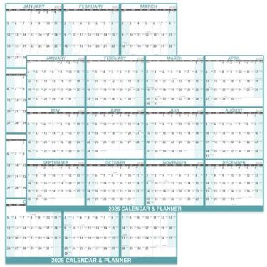 Imagem de Calendário apagável a seco Lortarl 2025 32x48cm com blocos grandes