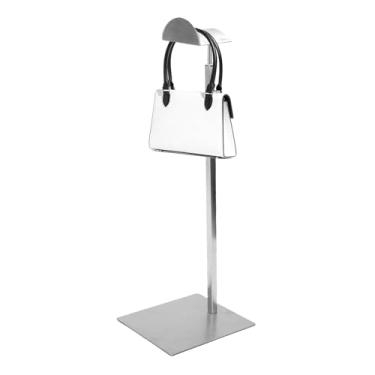 Imagem de Asixxsix Expositor de Bolsa, Suporte de Bolsa de Aço Inoxidável Com Altura Ajustável de 13,8 a 23,6 Polegadas e Base Antiderrapante, para Armários de Mesa, Lojas de Varejo, Balcões (Ouro)