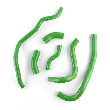 Imagem de XAJINGSU Kit de mangueira de refrigeração do radiador de silicone para motocicleta compatível com Yamaha VMAX V-Max 1200 VMX12 6 peças 11 cores (verde)