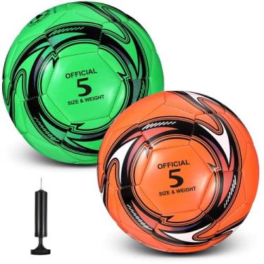 Imagem de Bolas de futebol HydRen, 2 peças com bomba, tamanho oficial 4, 20 cm