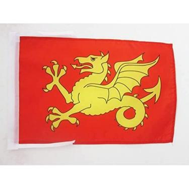 Imagem de Wessex County Flag 18'' x 12'' cords - du Wessex - England Pequenas bandeiras 30 x 45 cm - Banner 45.7x30.5 cm - AZ FLAG