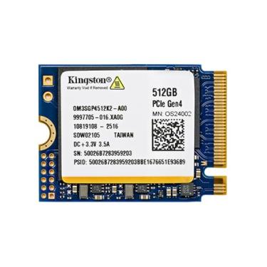 Imagem de Kingston SSD M.2 2230 PCIe Gen 4.0x4 NVMe OM3SGP4512K-A00 de 512 GB compatível com mini PCs Steam Deck Surface Ally de até 7000 MB/s