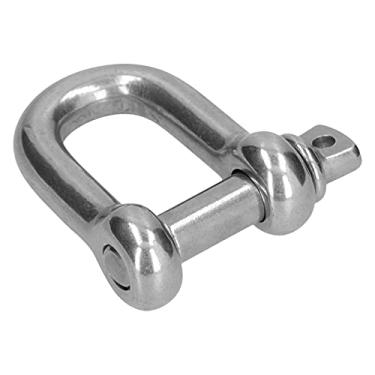 Imagem de D Ring Anchor Shackle 304 Stainless Steel Screw Pin Chain Connector Marine Land Lifting Tool, Wear Proof, Sturdy and Corrosion Proof, Fast Connection Speed, Convenient (10pcsm10)