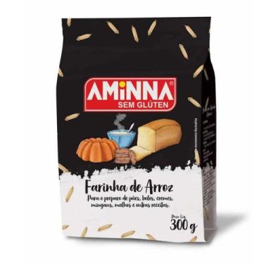 Imagem de Farinha de Arroz Sem Glúten Aminna 300g