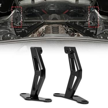 Imagem de Bracingo Base de haste de suporte de porta-malas traseira adequada para Corvette C8 Stingray Z06 Z51 2020-2024, amortecedor hidráulico do capô do motor traseiro, substituição de suporte, haste de