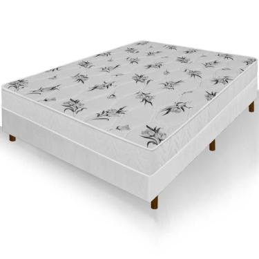 Imagem de Cama Box Viúva Colchão Castelar Espuma D33 128x188x51cm - Nanna Colchõ