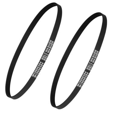Imagem de 2 peças de correia de arruela W10006384, substituição para Whirlpool, Maytag, para Kenmore, peça de reposição para WPW10006384 AP6014712 PS11747978, adaptação precisa, para técnicos de