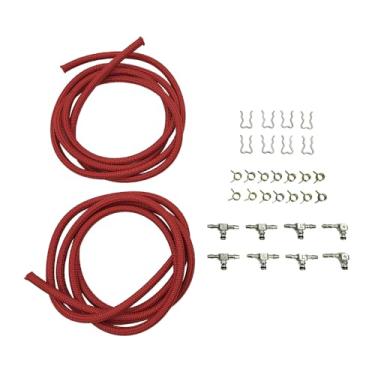 Imagem de Kit de trilho de linha de retorno de injetor de combustível com acessórios e braçadeiras de alumínio serve para Duramax LLY LBZ LMM 2004.5-2010, substitui 97328733, 98062291, 97359750, 97380859