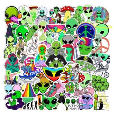 Imagem de Adesivos 50 unidades/Lot Aliens à prova d'água de vinil anime para lap