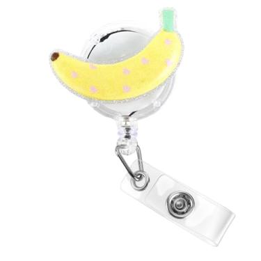 Imagem de Carretel de crachá de enfermeira – Suporte de crachá retrátil fofo, carretel de crachá engraçado para enfermeiros, estudantes de enfermagem e equipe médica – Carretel de crachá durável para uso