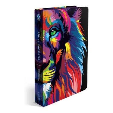 Imagem de Bíblia NVT Lion Color - Borda Branca - Sankto