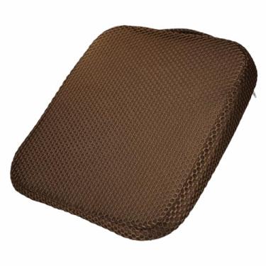 Imagem de HARFINGTON Almofada de assento de 6 cm de espessura confortável de espuma viscoelástica para cadeira de escritório com fundo antiderrapante para motorista de assento de carro, café