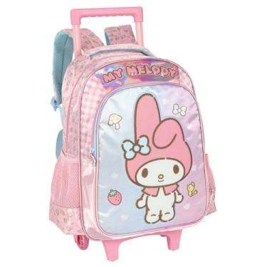 Imagem de Mochila de Rodinhas Infantil Cetim Cinnamoroll ROSA - Luxcel