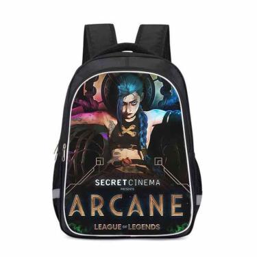 Imagem de Mochila Arcanes Jinxs Cartoon Kids School Oxford 30x17x41cm