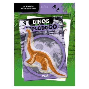 Imagem de Dinos Diplodoco Com Brinquedo E Adesivos
