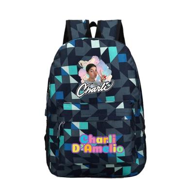 Imagem de Mochila Charli Amelios Anime School para crianças em Oxford 360g