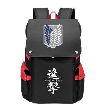 Imagem de Mochila Attack on Titans Levis Ackermans Cartoon Kids