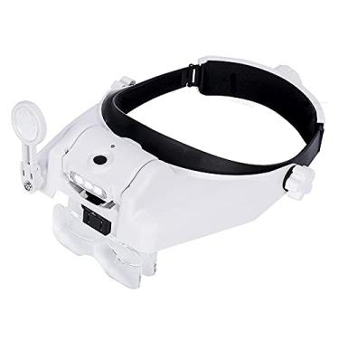 Imagem de MOUDOAUER Lupa ABS com 5 lentes de espera longa, 31 lupa múltipla com luz de LED, lupa de solda, acessórios de relógio