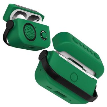 Imagem de Fofvccv Capa de rádio retrô para AirPods Pro 3ª geração 2025, capa de silicone à prova de choque com alça de pulso, capa protetora engraçada de desenho fofo suporta carregamento sem fio para AirPods