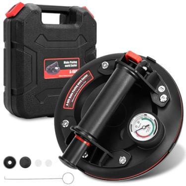 Imagem de Ventosa para Porcelanato, Ventosas de Vidro De 8", Força de Sucção Máxima de 200 Kg, Aplicável em Vidro, Mármore, Azulejos, Piso, e Superfícies De Cerâmica