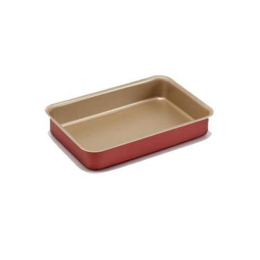 Imagem de Assadeira Retangular Alta 3,3 L - Fornerie Cor Cereja. - Marcolar