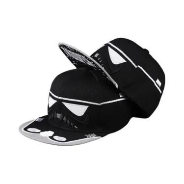 Imagem de Boné De Beisebol Masculino Ajustável Com Aba Reta, Bordado Hip-hop, Ch