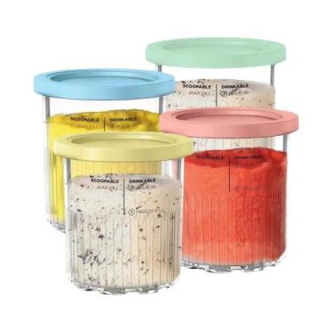 Imagem de Conjunto De Recipientes Para Sorvete Ninja Creami Deluxe Tamanho Famíl