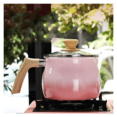 Imagem de Conjuntos de panelas de leite, cabo antiaderente, cozinha, sopa, frigideira, fogão a gás, fogão de indução, panela de leite, panelas (cor: Argento, Tamanho: Talla nica)